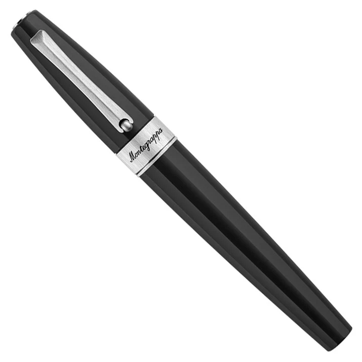Montegrappa Magnifica Rollerball Pen - Black Inox Satinato - Image 2