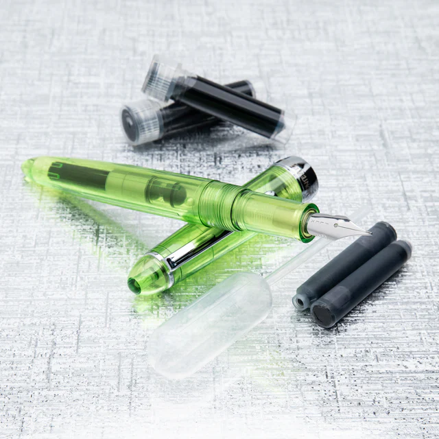 Monteverde  USA® Monza ID Green Fountain Pen OMNIFlex Nib (cartridge/converter/eyedropper filling system) - Image 13