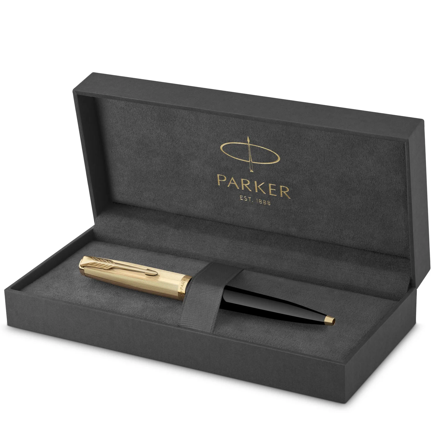 Parker 51 Deluxe Black GT 18k Solid Gold Nib Fountain Pen - Image 5
