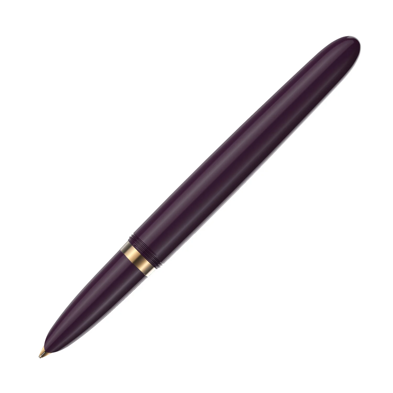 Parker 51 Deluxe Plum GT 18k Solid Gold Nib Fountain Pen - Image 3