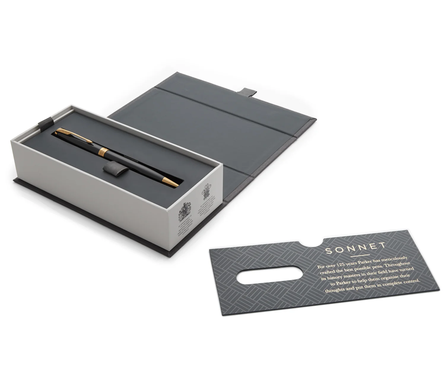 Parker Sonnet Black Lacquer GT Ballpoint Pen - Image 3