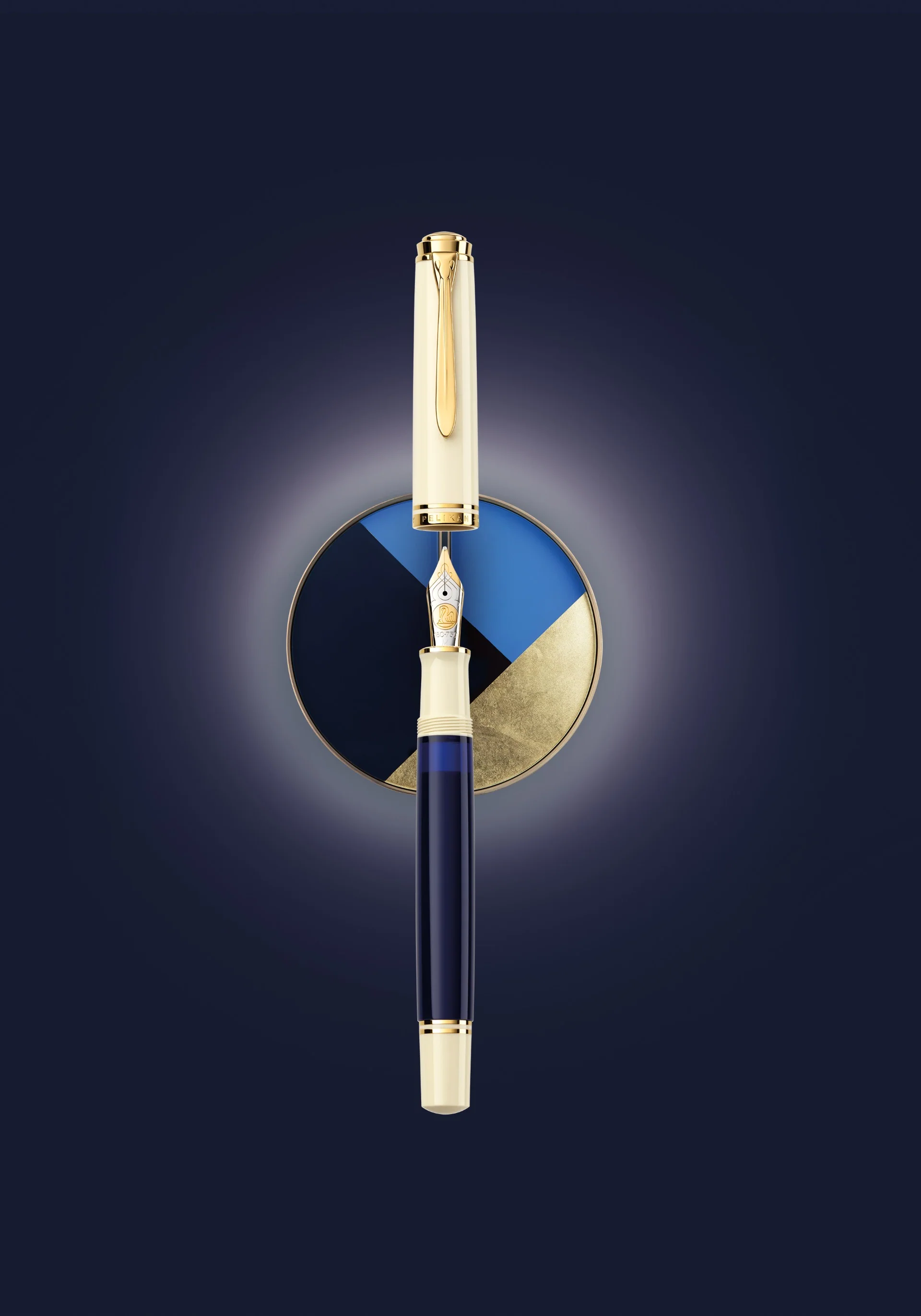 Pelikan Souveran 800 Special Edition Fountain Pen - Cream Blue - Image 4