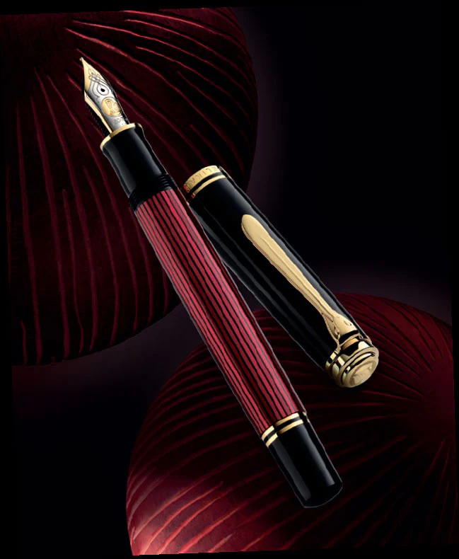 Pelikan Souveran M800 Black-Red Fountain Pen - Image 2
