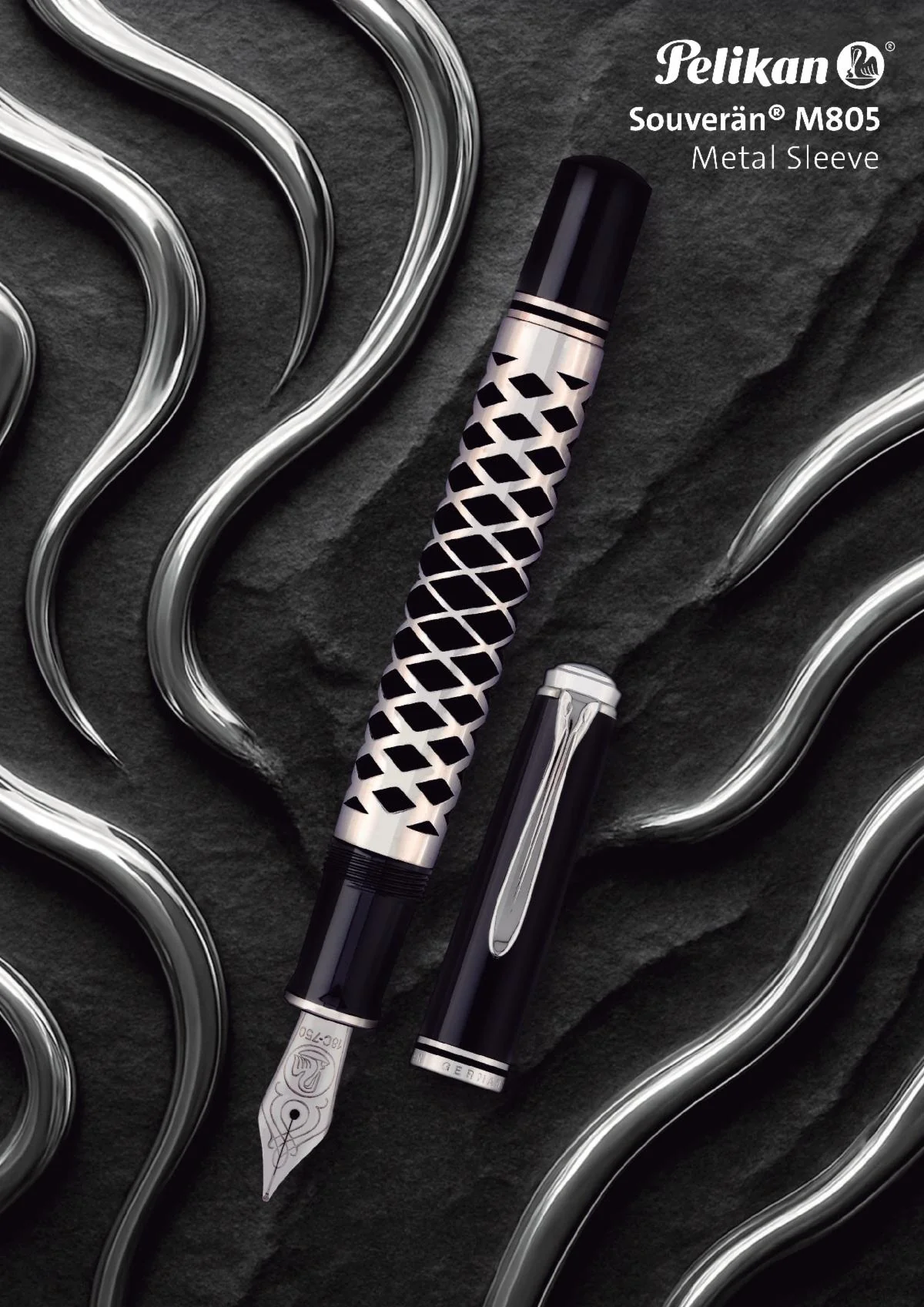 Pelikan Special Edition Souveran M805 Metal Sleeve Fountain Pen - Image 7