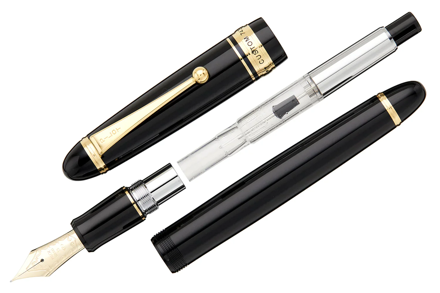 Pilot Custom 743 Fountain Pen Black - Image 4