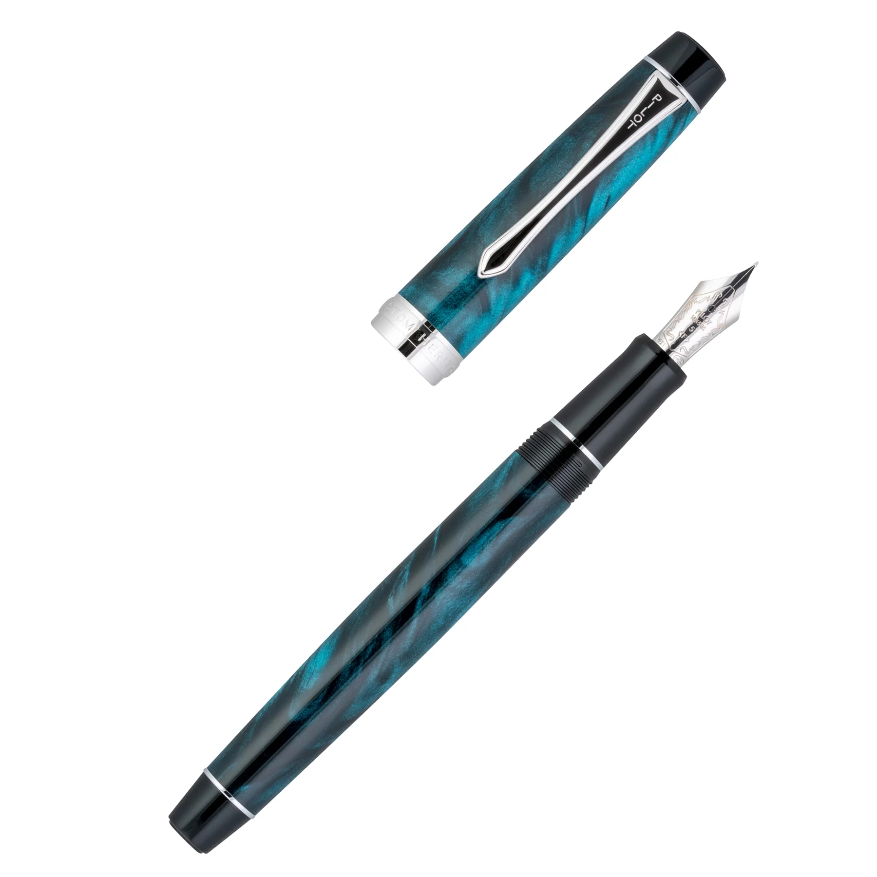 Pilot Custom Heritage SE Fountain Pen Marble Green - Image 2