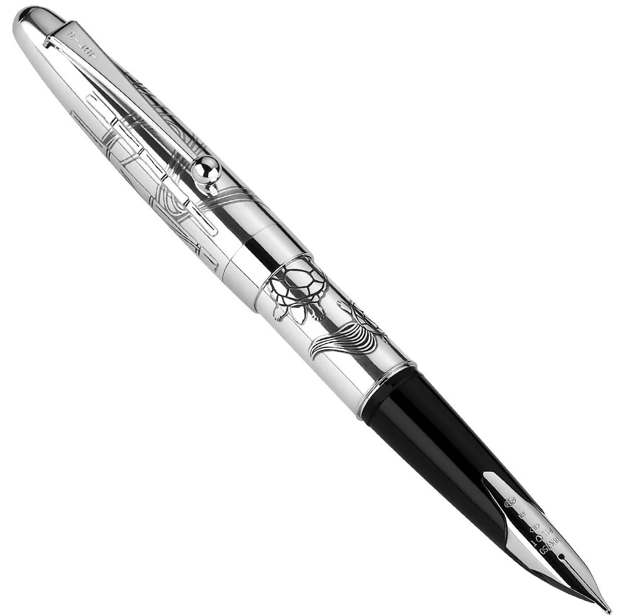 Pilot Sterling Silver Fountain Pen Turtle - Image 4