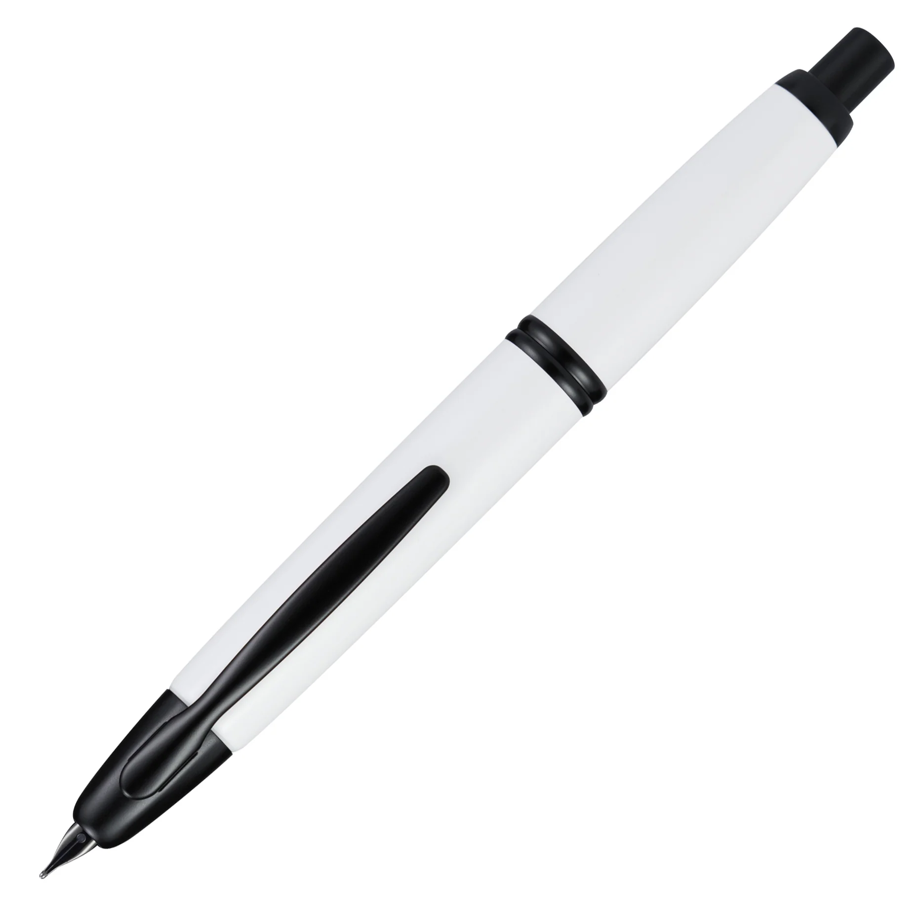 Pilot Vanishing Point Retractable Fountain Pen White with Black Matte