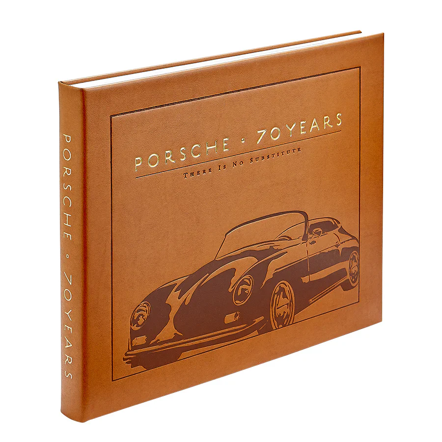 Graphic Image Porsche 70 Years: There Is No Substitute Tan Bonded Leather - Image 4