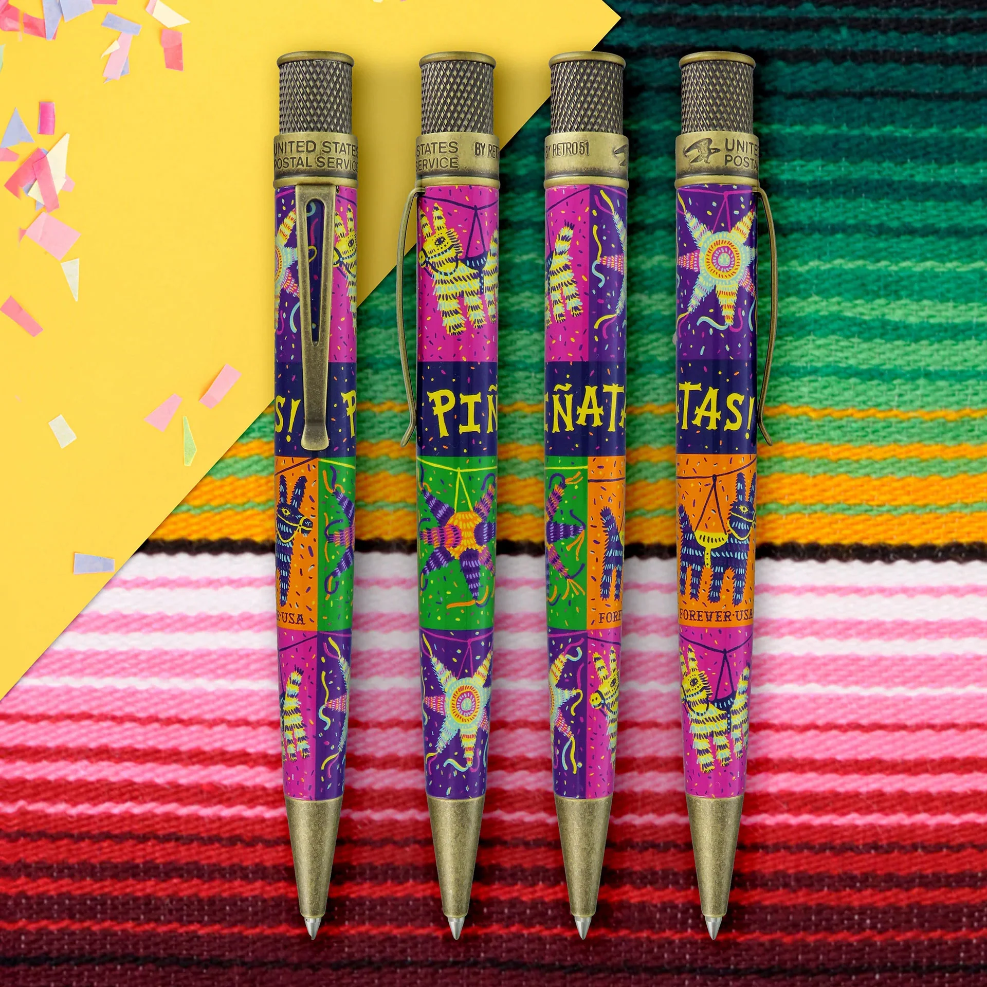 Retro 51 Officially Licensed United States Postal Service - Pinatas Stamps Rollerball - Image 4