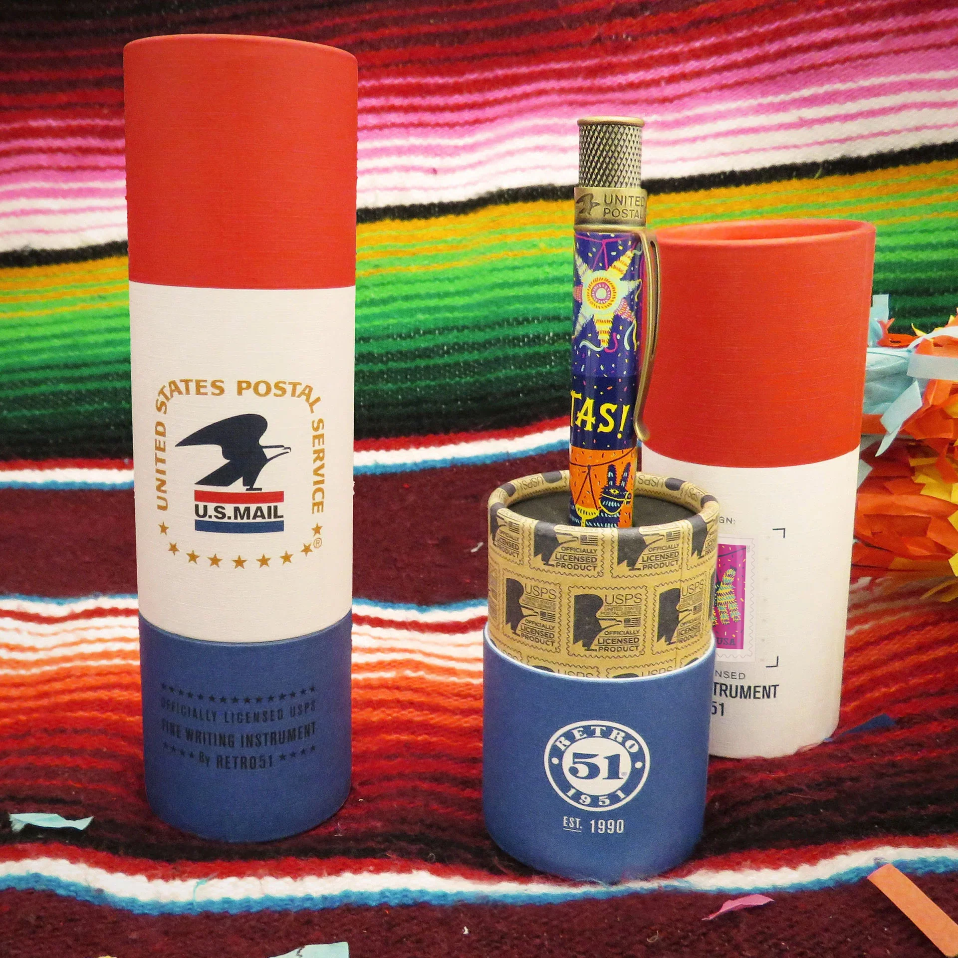 Retro 51 Officially Licensed United States Postal Service - Pinatas Stamps Rollerball - Image 7