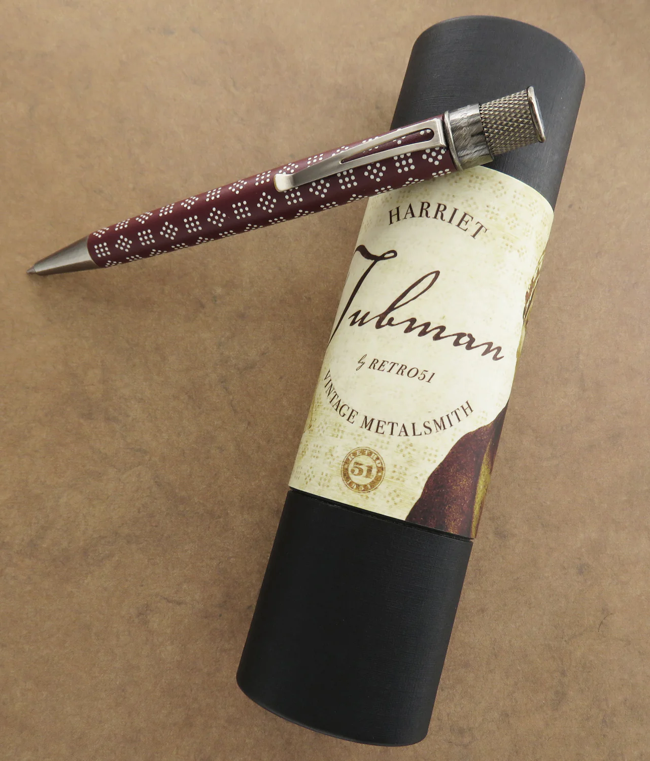 Retro 51 Tornado Vintage Metalsmith Harriet Tubman Rollerball Pen - Image 3