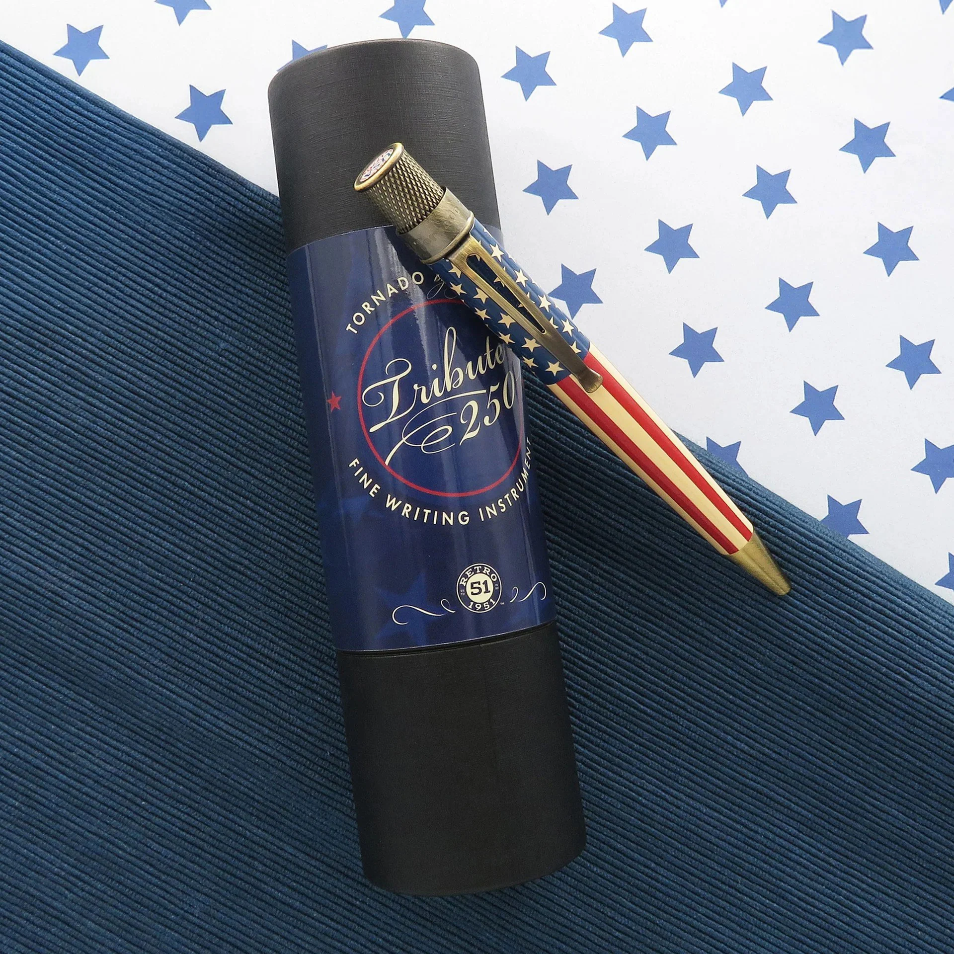 Retro 51 Tornado Vintage Metalsmith Tribute 250 Flag Rollerball - Image 4