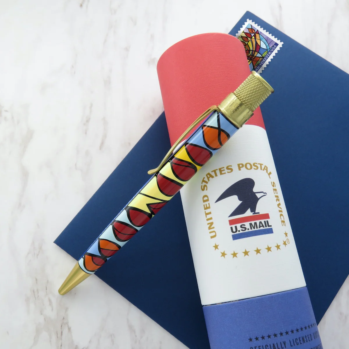 Retro 51 Officially Licensed United States Postal Service - "Hanukkah" Stamp Rollerball Pen - Image 3