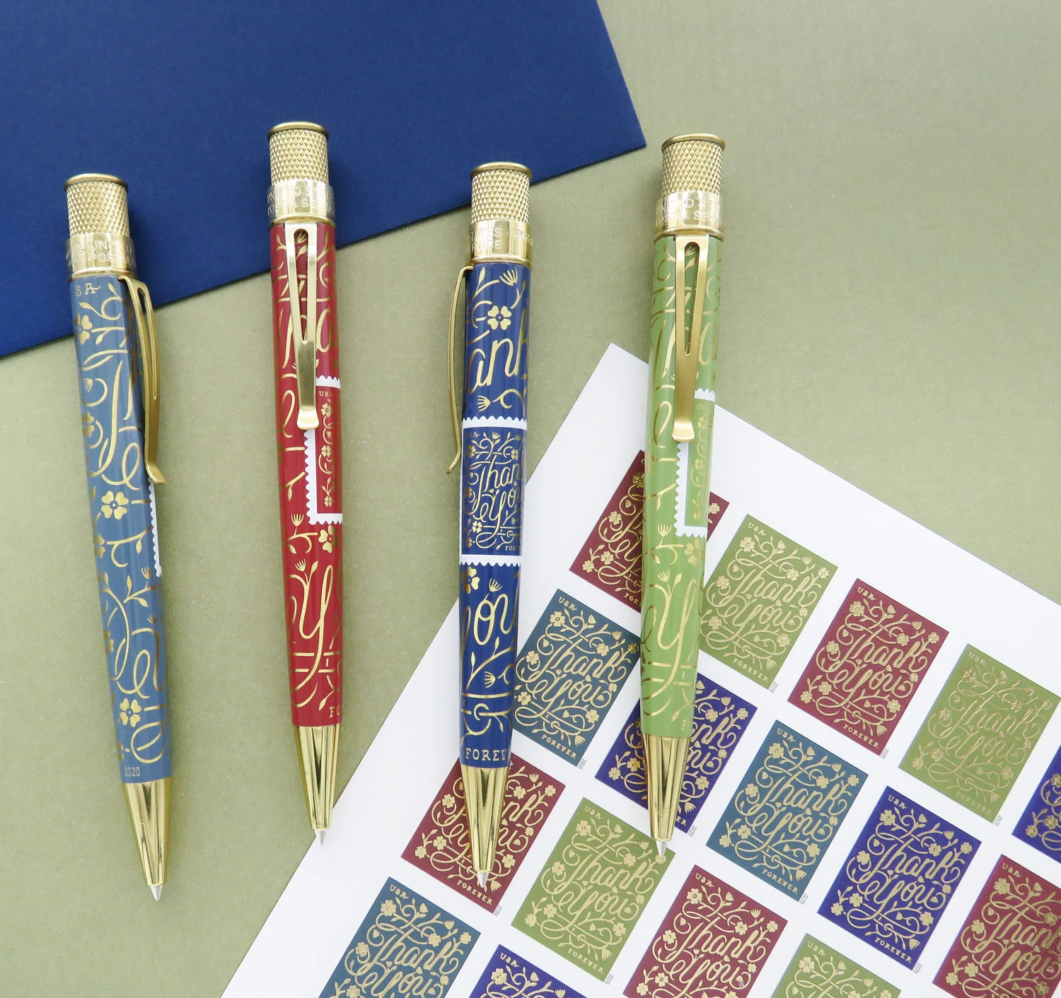 Retro 51 Officially Licensed United States Postal Service "Thank You" Stamp Rollerball Pen