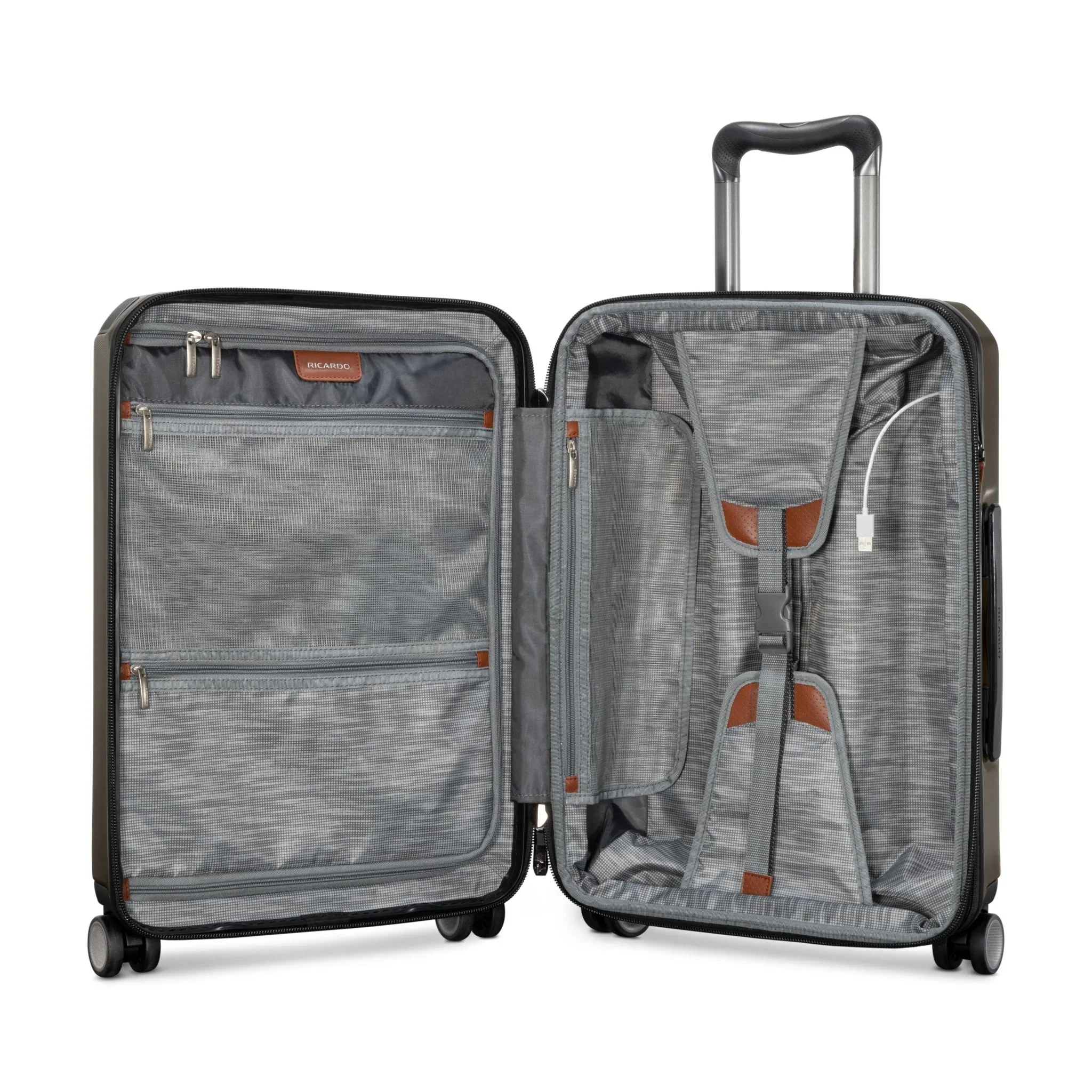 Ricardo of Beverly Hills Montecito 2.0 Hardside 2-Piece Set Graphite (21" Carry-On, 25" Medium Checked) (Copy) - Image 4