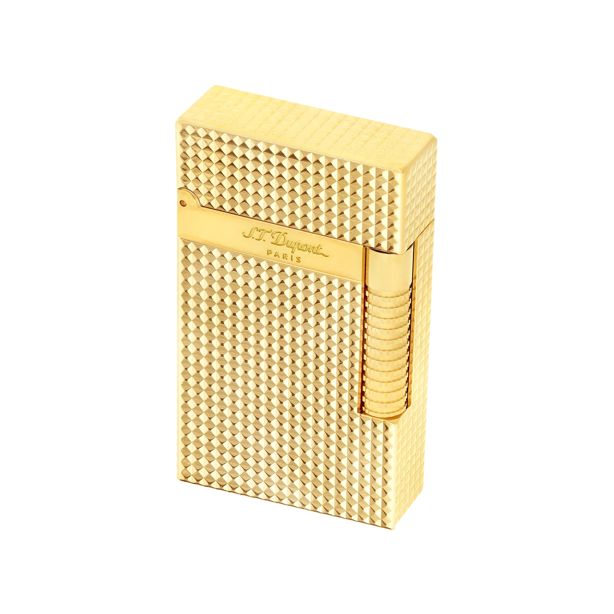 S.T. Dupont Le Grand Diamond Head Lighter Golden - Image 5