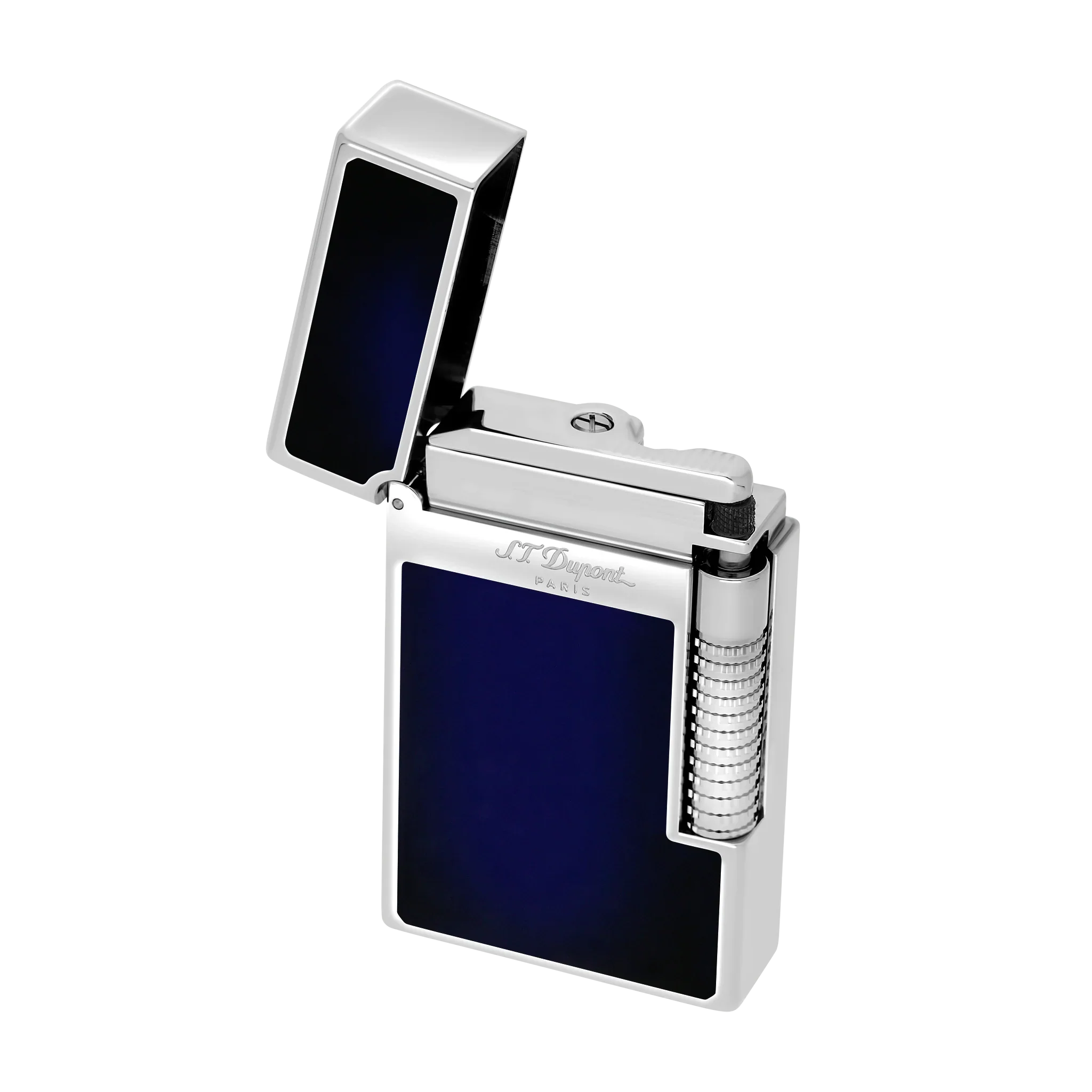 S.T. Dupont Le Grand Lacquered Lighter Dark Blue - Image 5