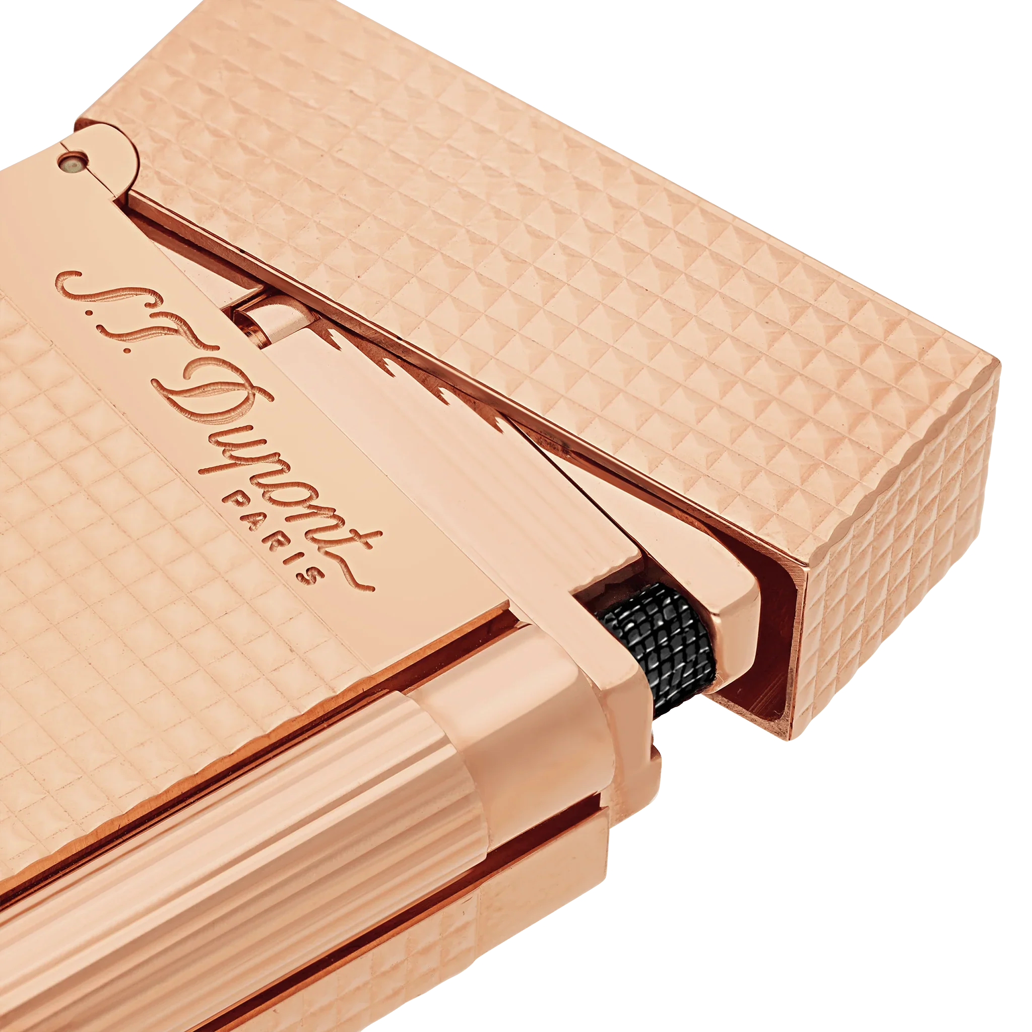 S.T. Dupont Ligne 2 Lighter Diamond Head Pink Gold - Image 2