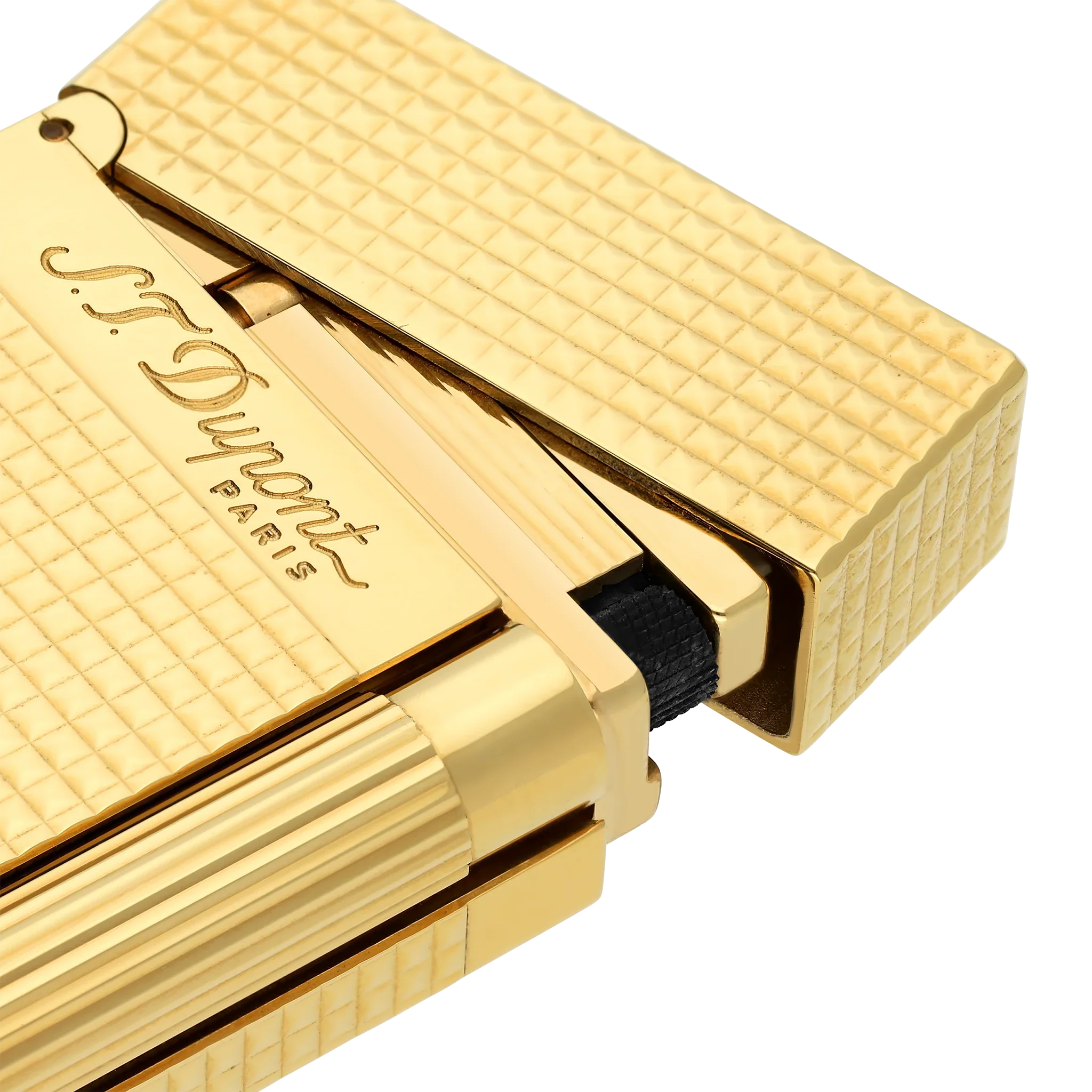 S.T. Dupont Ligne 2 Lighter Diamond Head Gold - Image 2