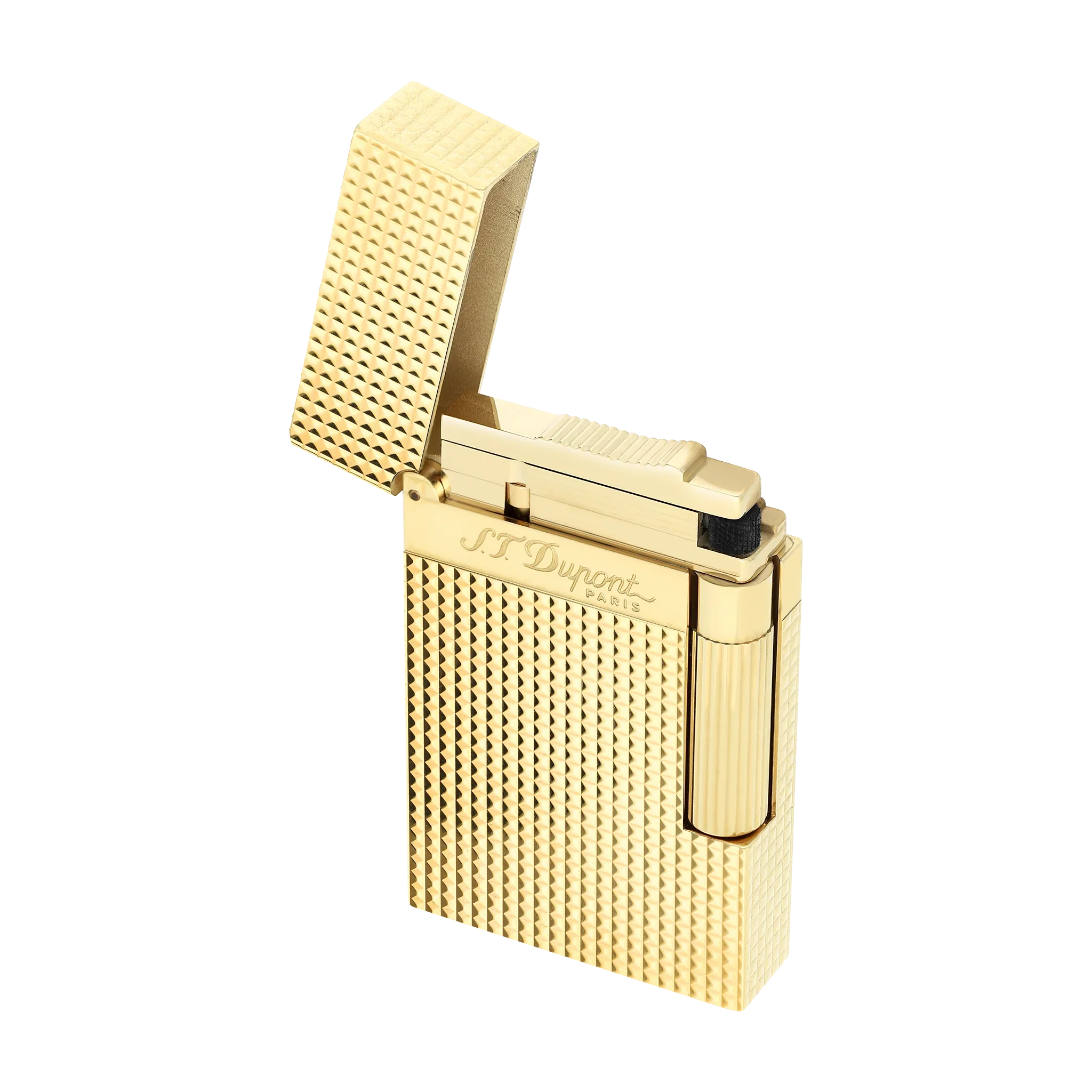 S.T. Dupont Ligne 2 Lighter Diamond Head Gold - Image 4