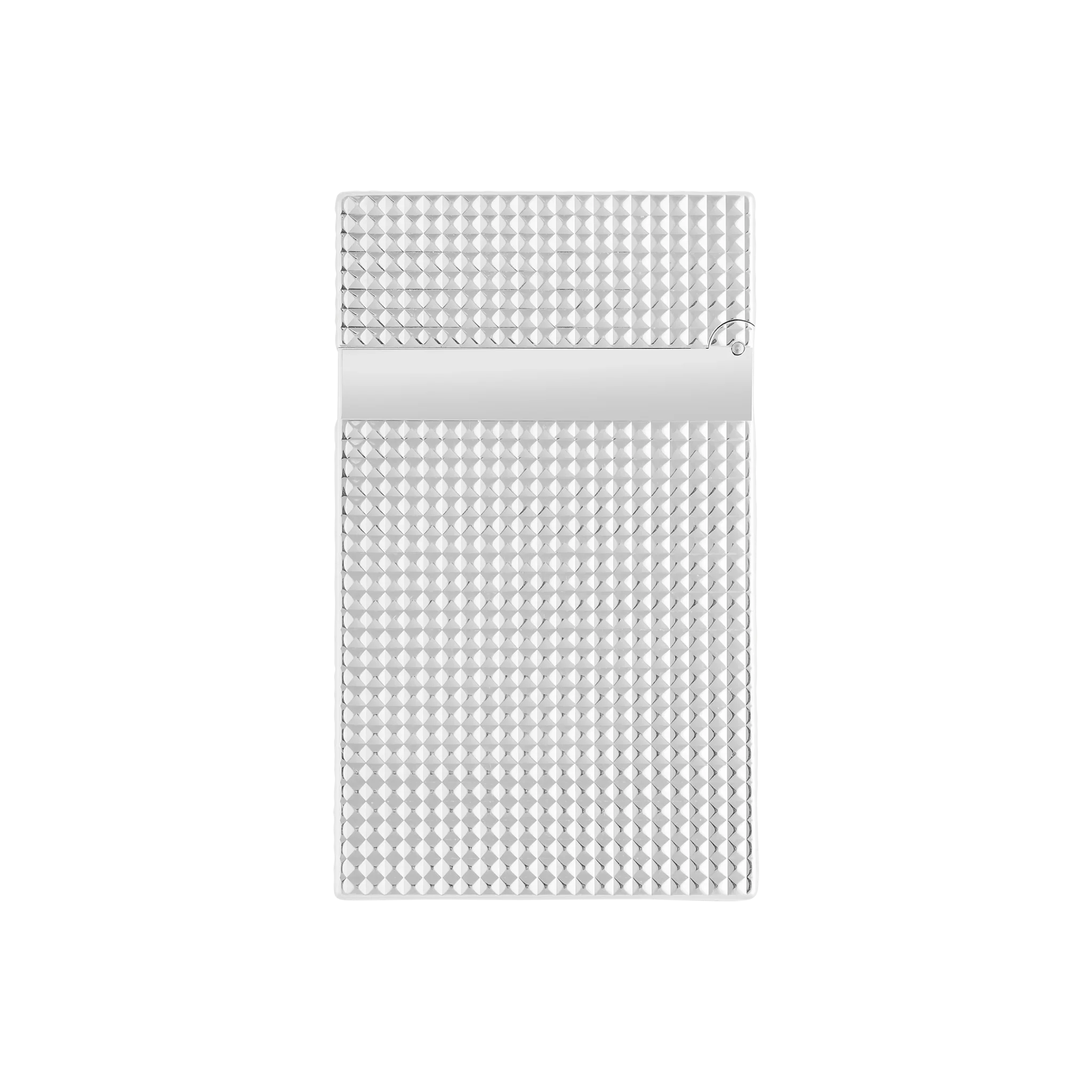 S.T. Dupont Ligne 2 Lighter Diamond Head Silver - Image 2
