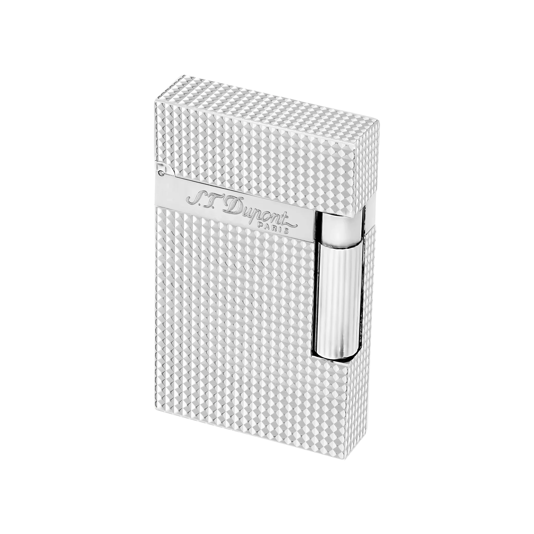 S.T. Dupont Ligne 2 Lighter Diamond Head Silver - Image 4