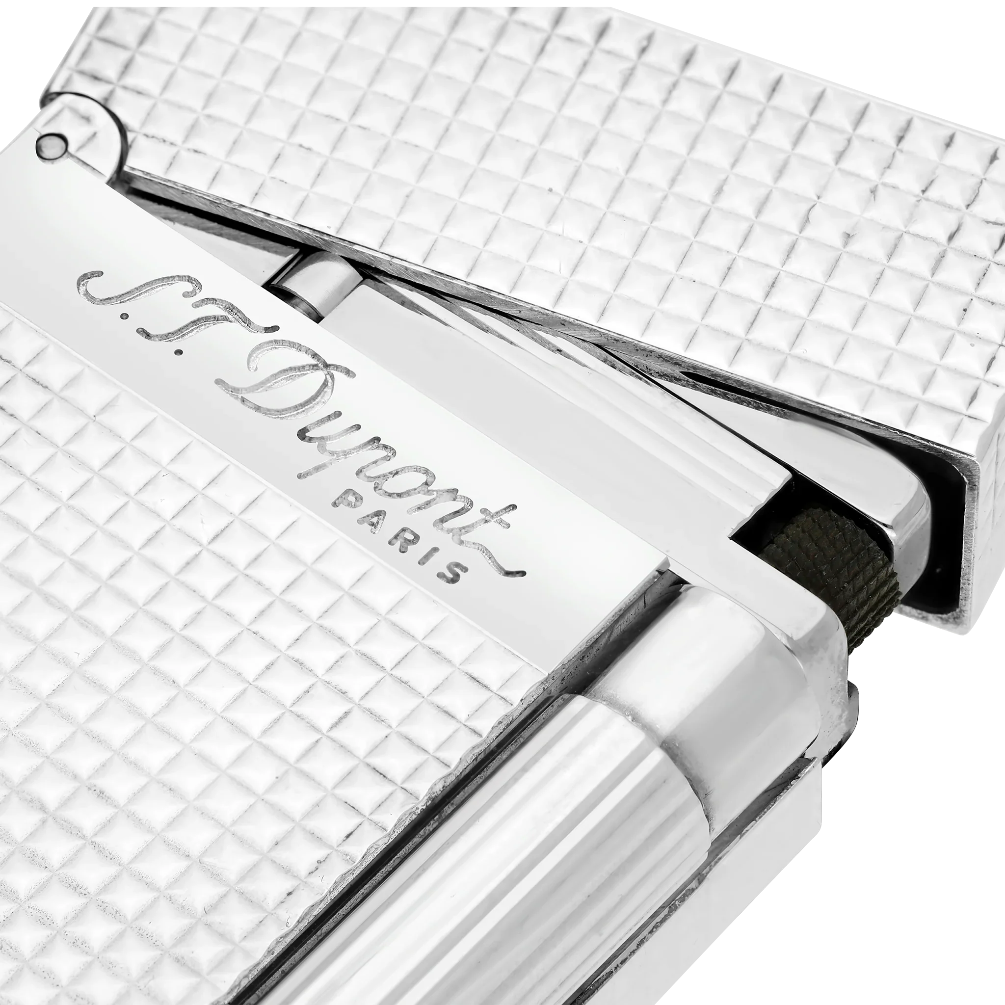 S.T. Dupont Ligne 2 Lighter Diamond Head Silver - Image 5