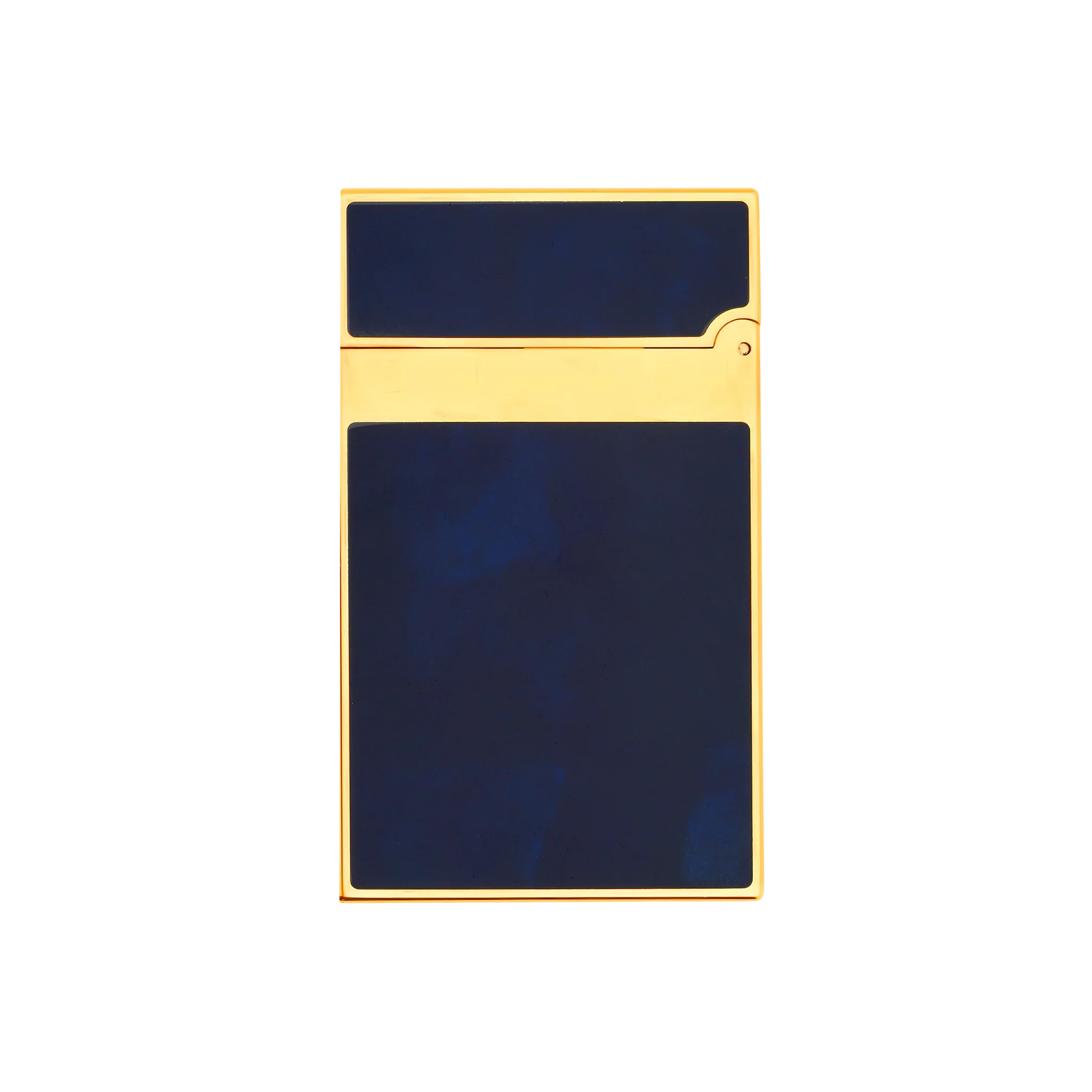 S.T. Dupont Ligne 2 Lighter Lacquered Atelier Dark Blue and Gold Trim - Image 3