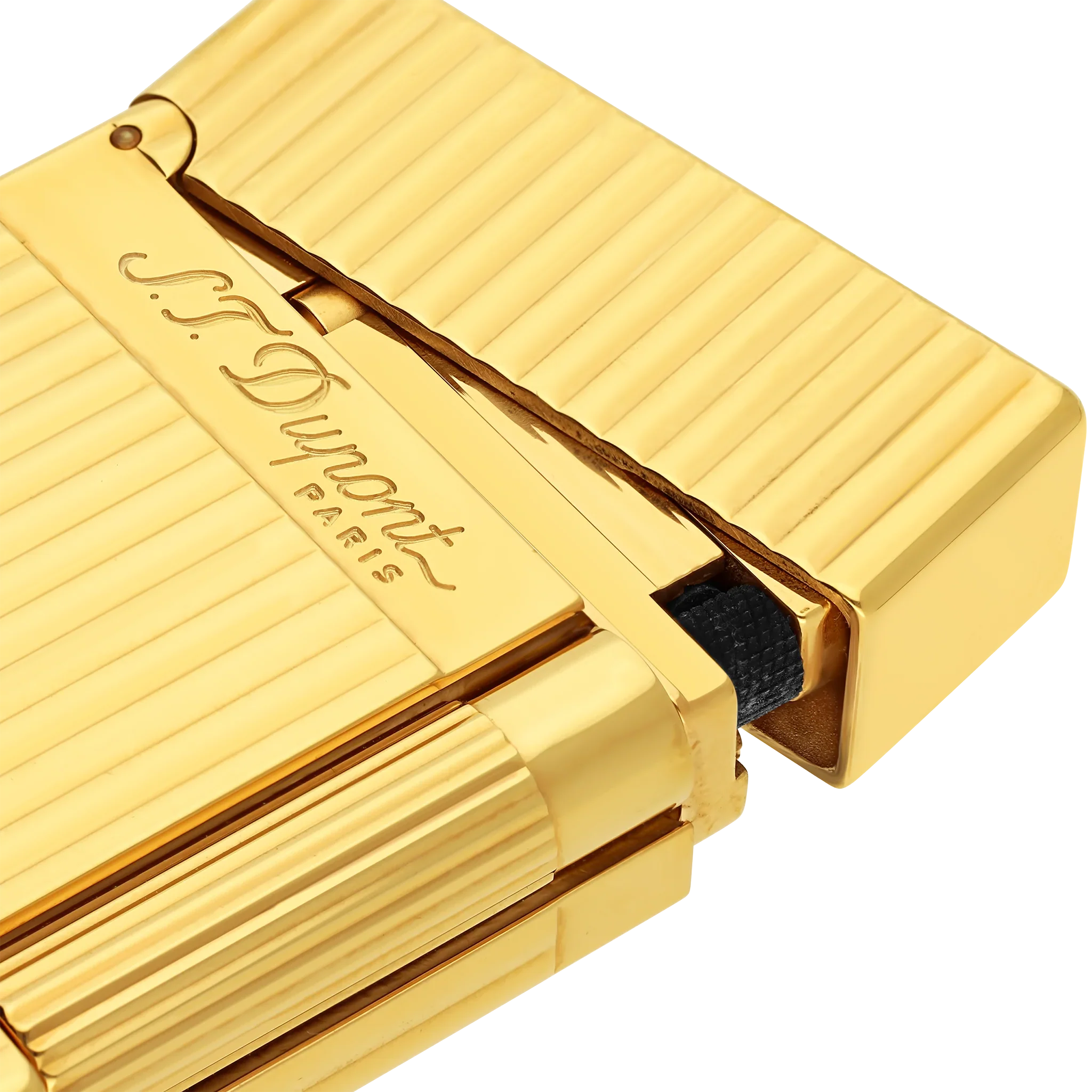 S.T. Dupont Ligne 2 Lighter Vertical Lines Gold - Image 2