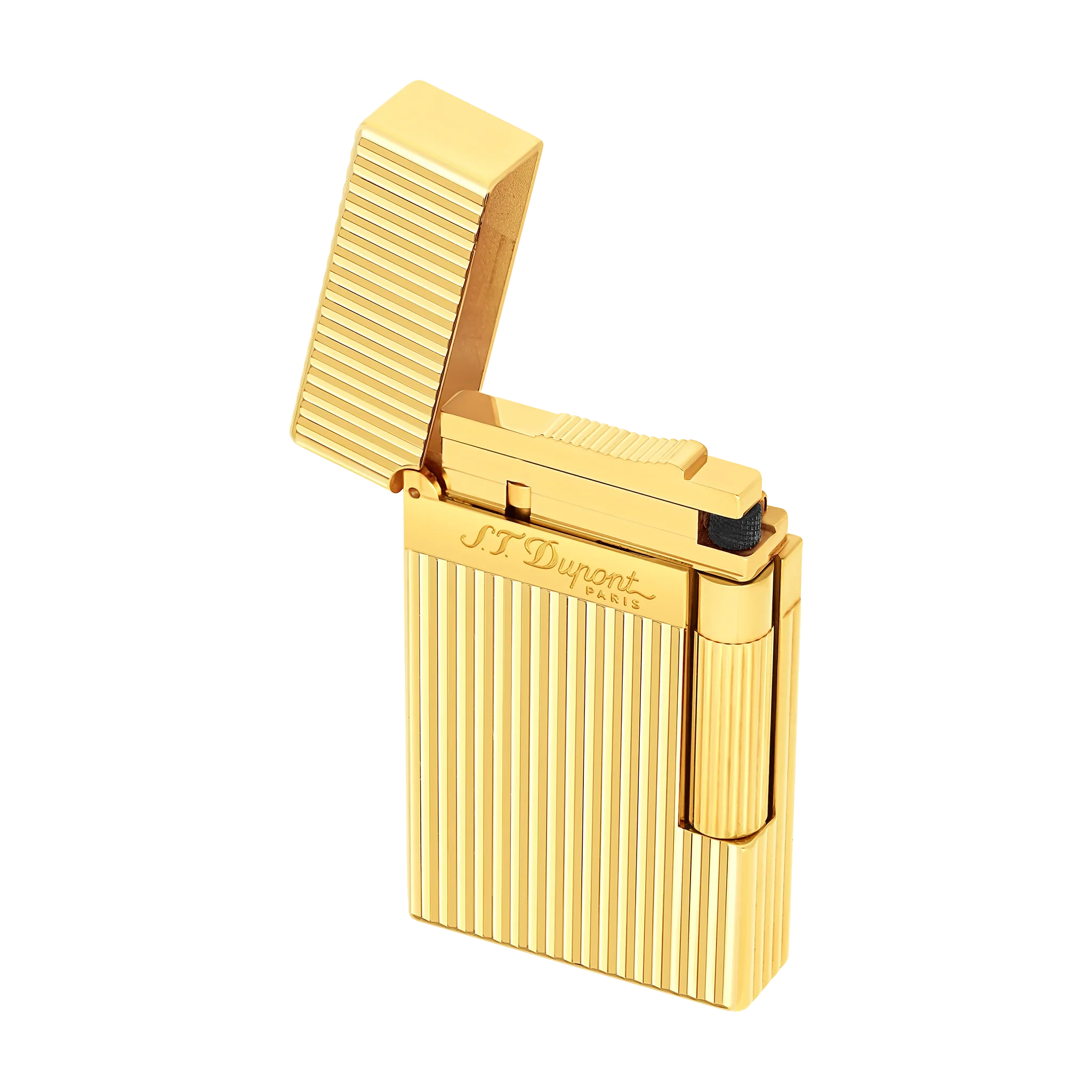 S.T. Dupont Ligne 2 Lighter Vertical Lines Gold - Image 4