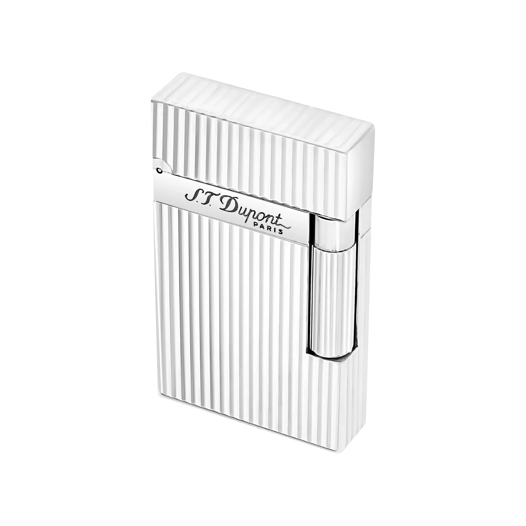 S.T. Dupont Ligne 2 Lighter Vertical Lines Silver - Image 5