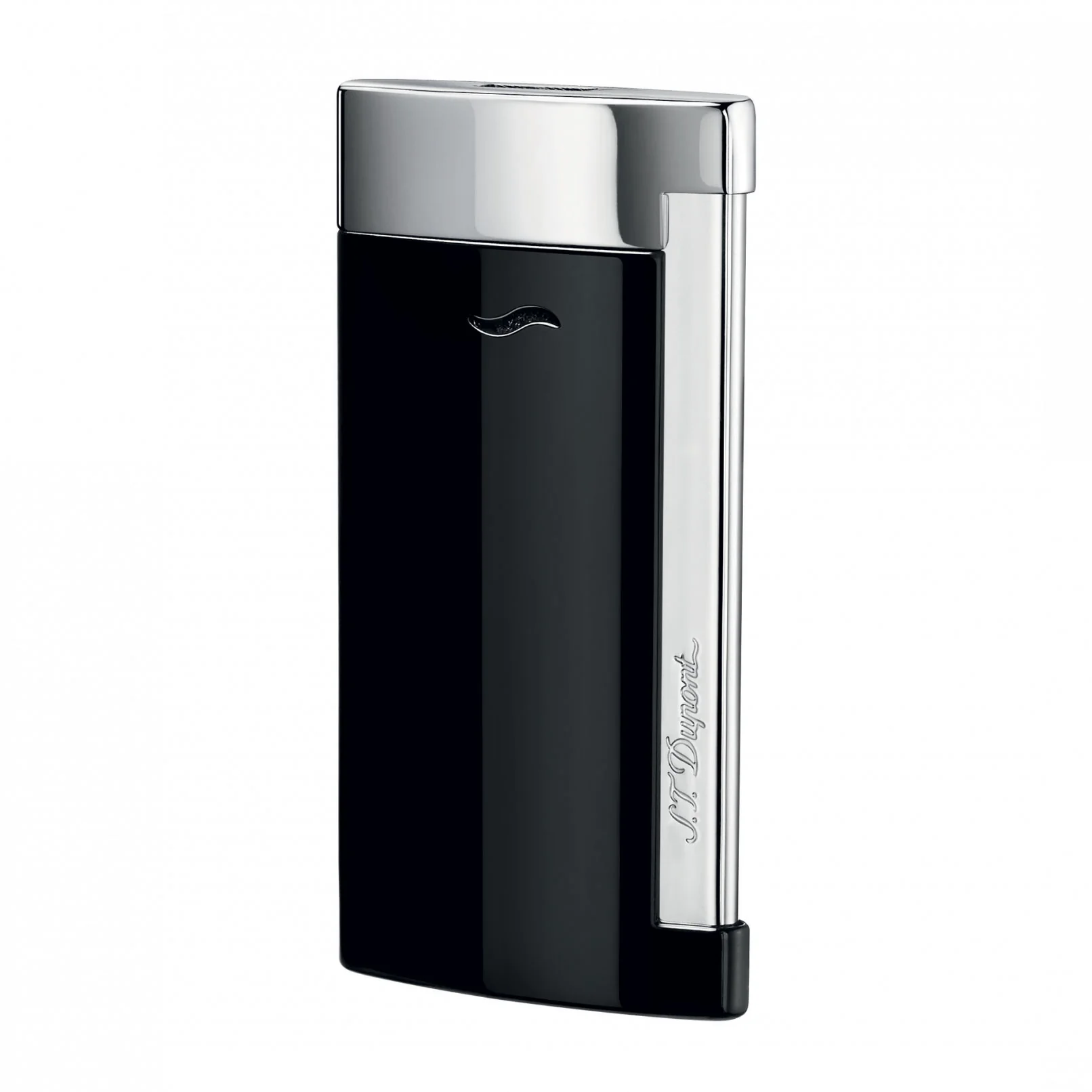 S. T. Dupont SLIM 7 Black And Chrome Finish Lighter
