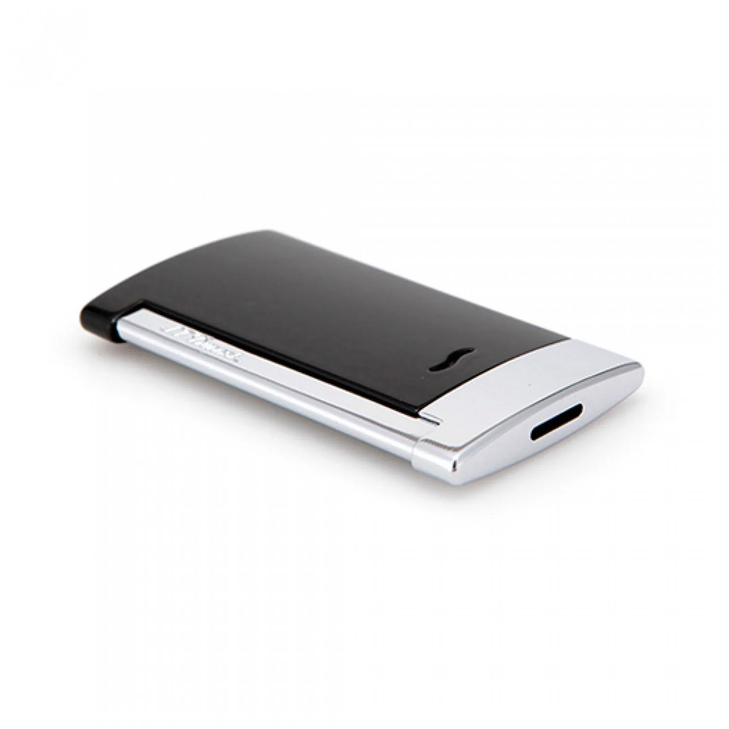 S. T. Dupont SLIM 7 Black And Chrome Finish Lighter - Image 4