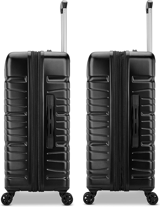 Samsonite Evolve SE Hardside Expandable Luggage with Double Spinner Wheels, Bass Black, 3PC Set (CO/M/L) - Image 4