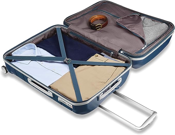 Samsonite Freeform Hardside Expandable with Double Spinner Wheels, Navy, 2-Piece Set (21/28) - Image 3