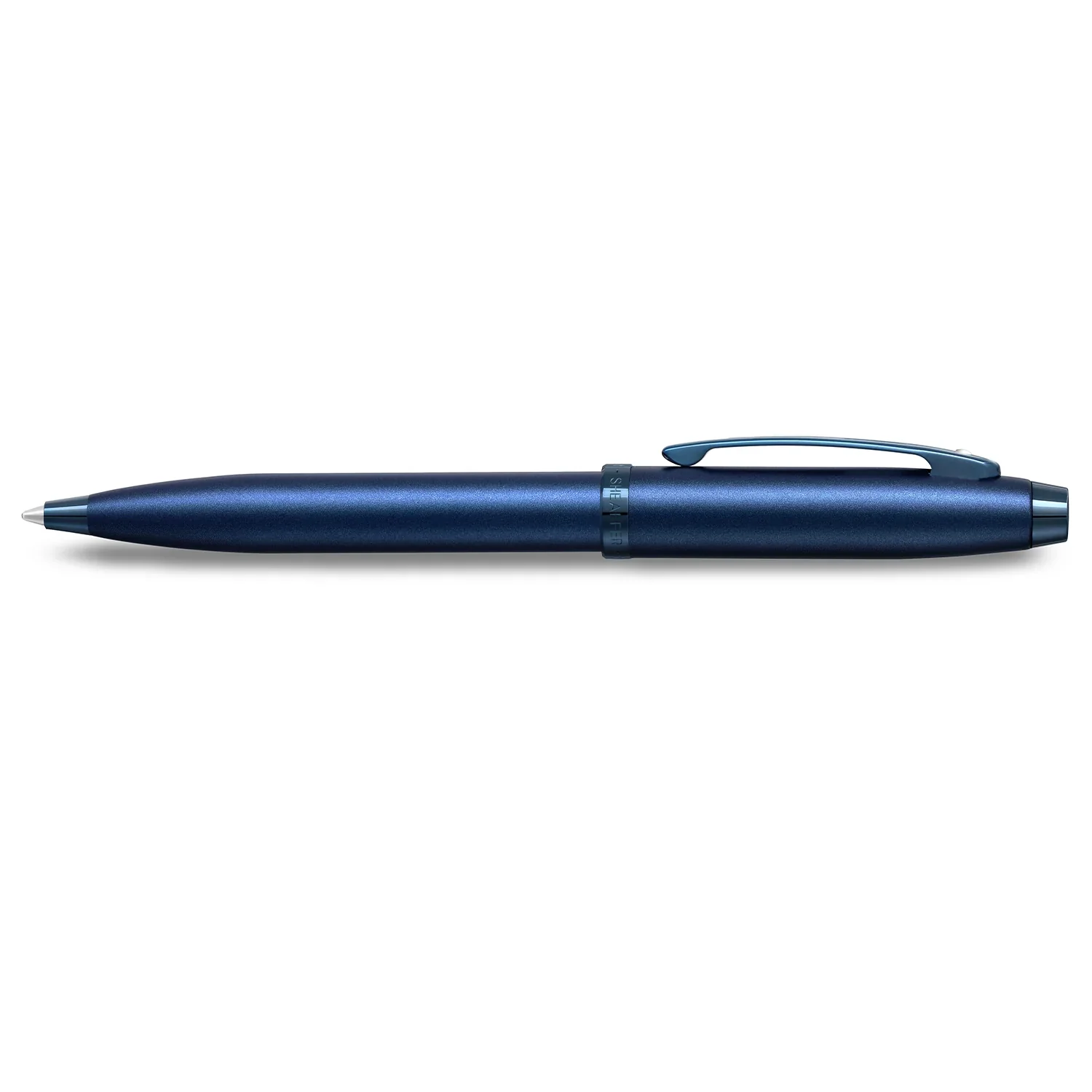 Sheaffer® 100 9371 Satin Blue Ballpoint Pen With PVD Blue Trim - Image 4
