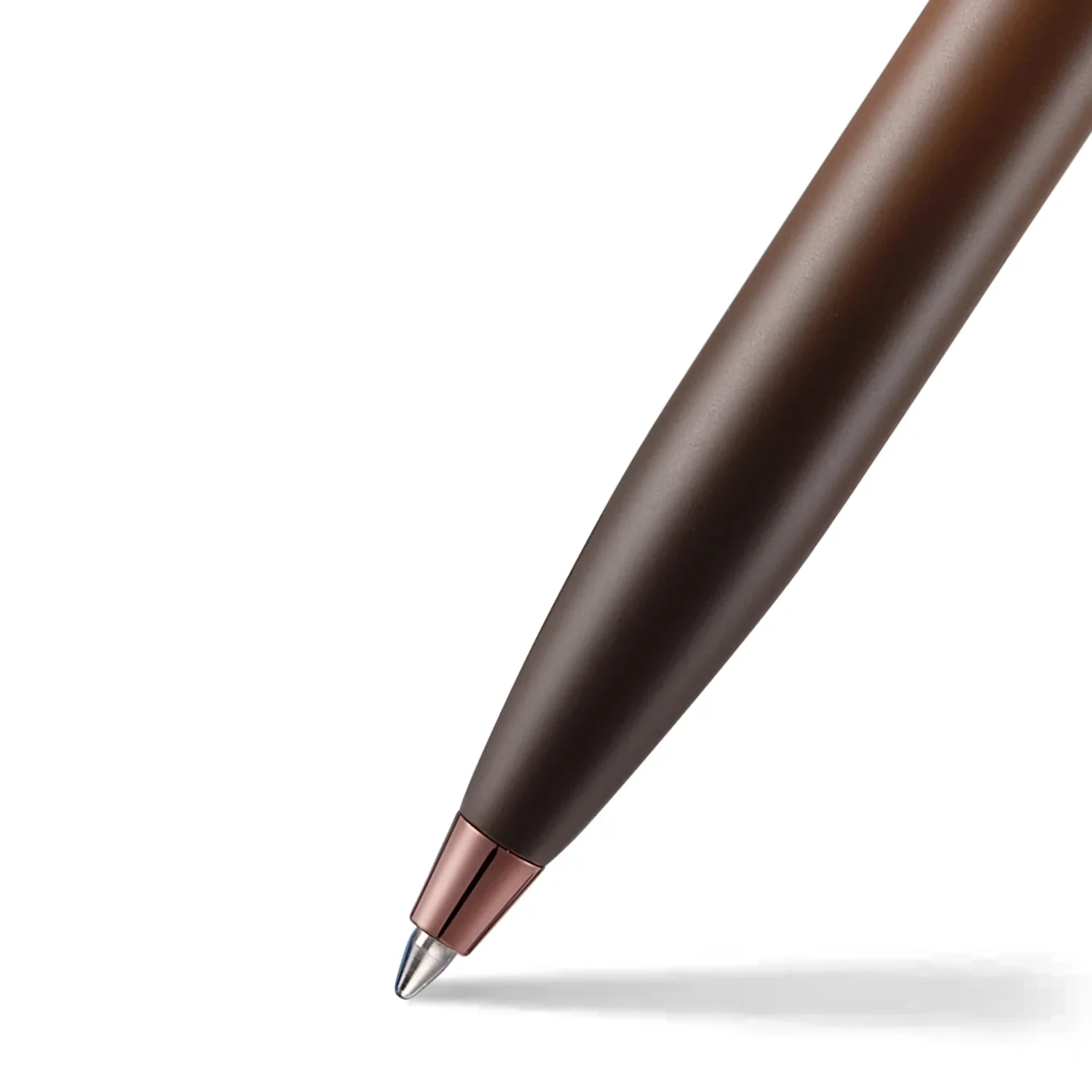 Sheaffer® 100 9374 Coffee Edition Matt Brown Ballpoint Pen with Regal Brown PVD Trims - Image 4