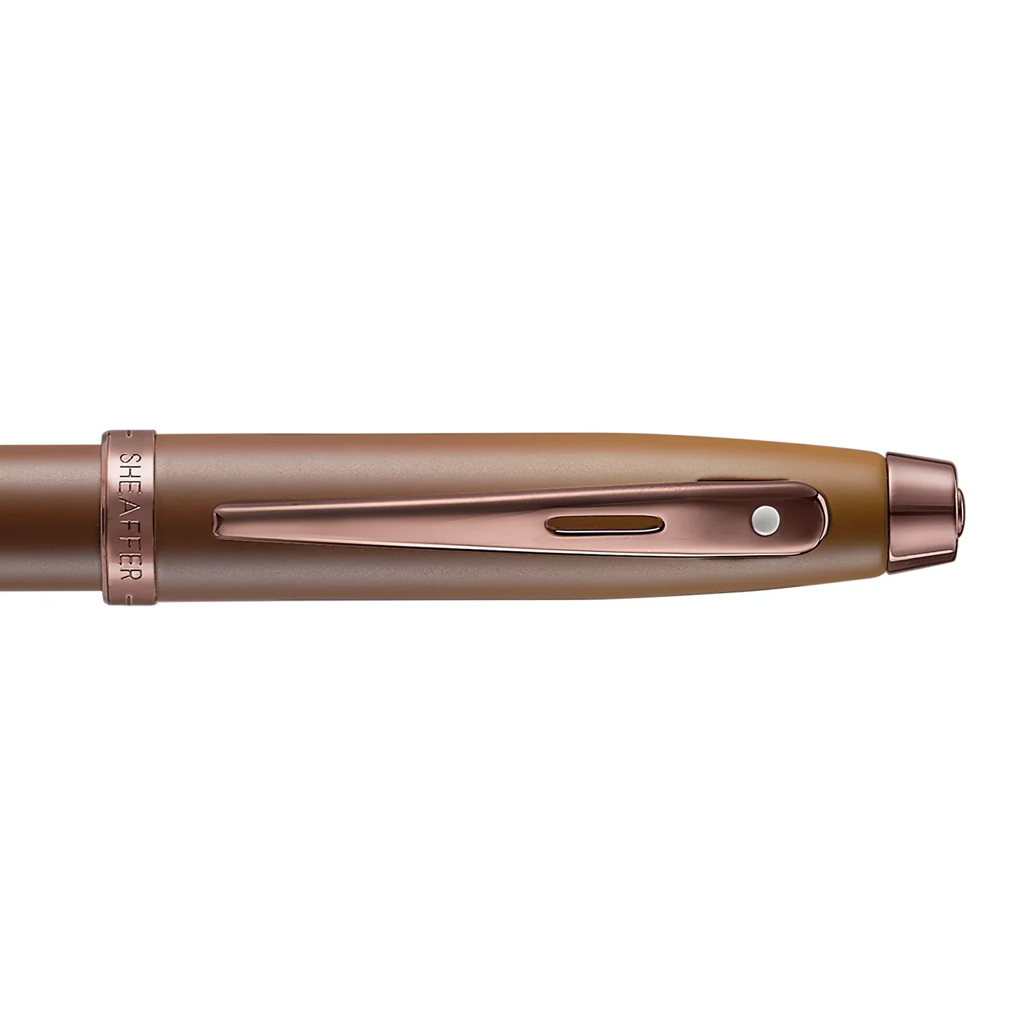 Sheaffer® 100 9374 Coffee Edition Matt Brown Ballpoint Pen with Regal Brown PVD Trims - Image 5