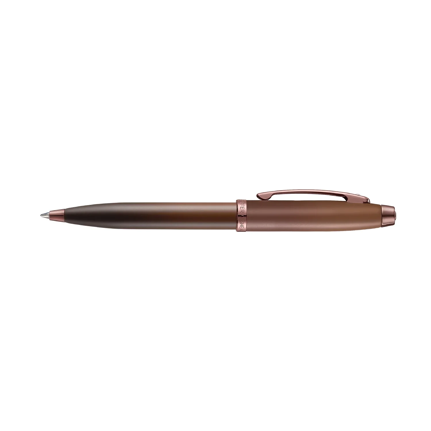 Sheaffer® 100 9374 Coffee Edition Matt Brown Ballpoint Pen with Regal Brown PVD Trims - Image 7