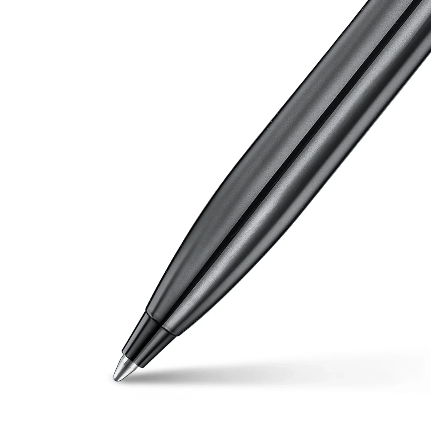 Sheaffer® 100 9375 Ionic Gunmetal Grey Ballpoint Pen with Shiny PVD Trims - Image 2