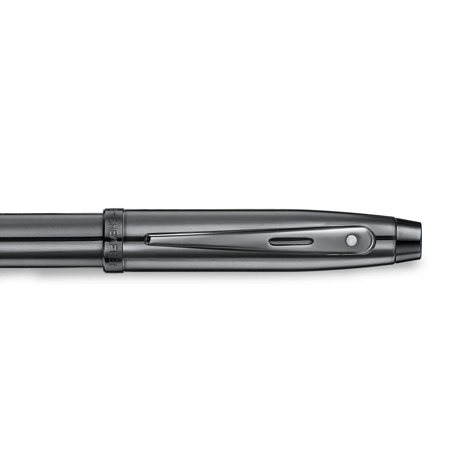 Sheaffer® 100 9375 Ionic Gunmetal Grey Ballpoint Pen with Shiny PVD Trims - Image 3