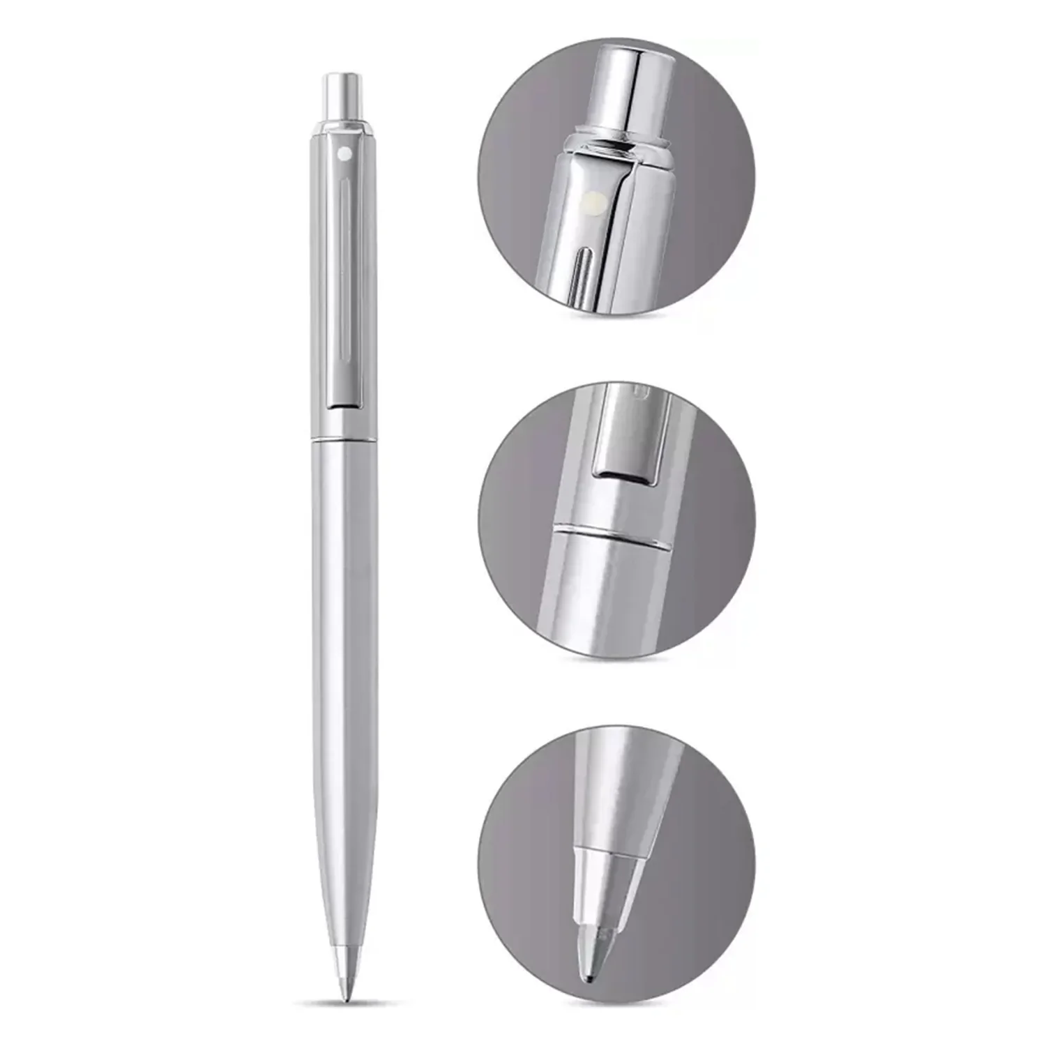 Sheaffer® Sentinel 323 Brushed Chrome Ballpoint pen With Chrome Trim - Image 2
