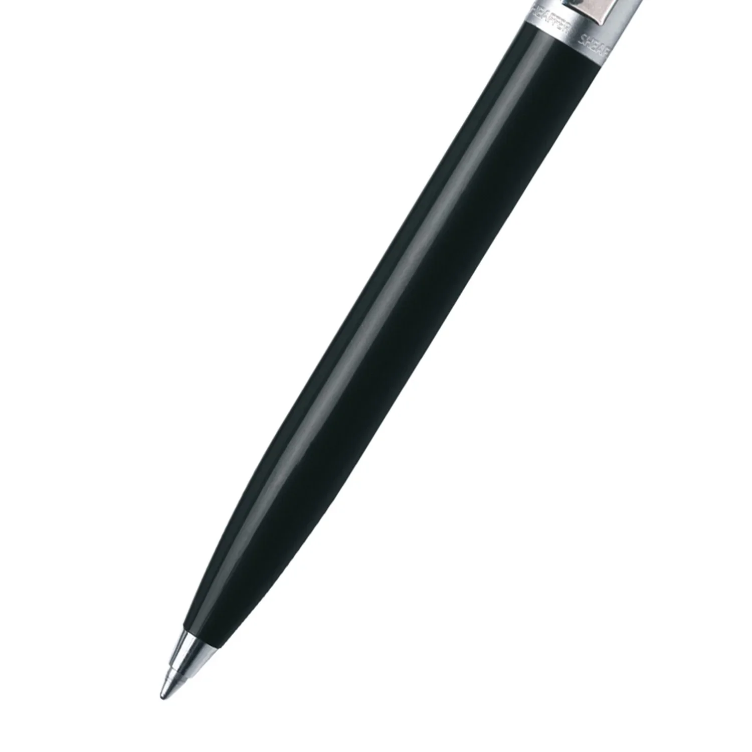 Sheaffer® Sentinel Black and Chrome Ballpoint Pen With Chrome Trims - Image 2