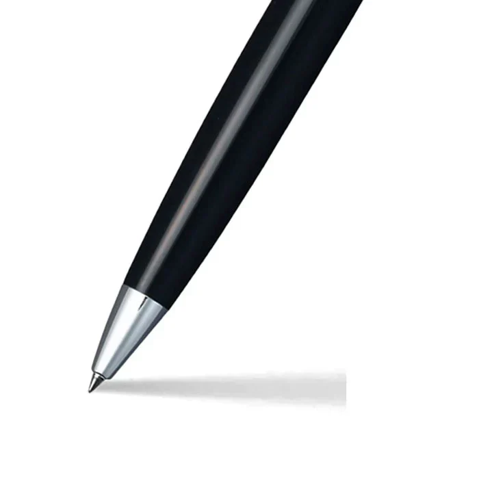 Sheaffer 300 9312 Glossy Black Ballpoint Pen With Chrome Trim - Image 3