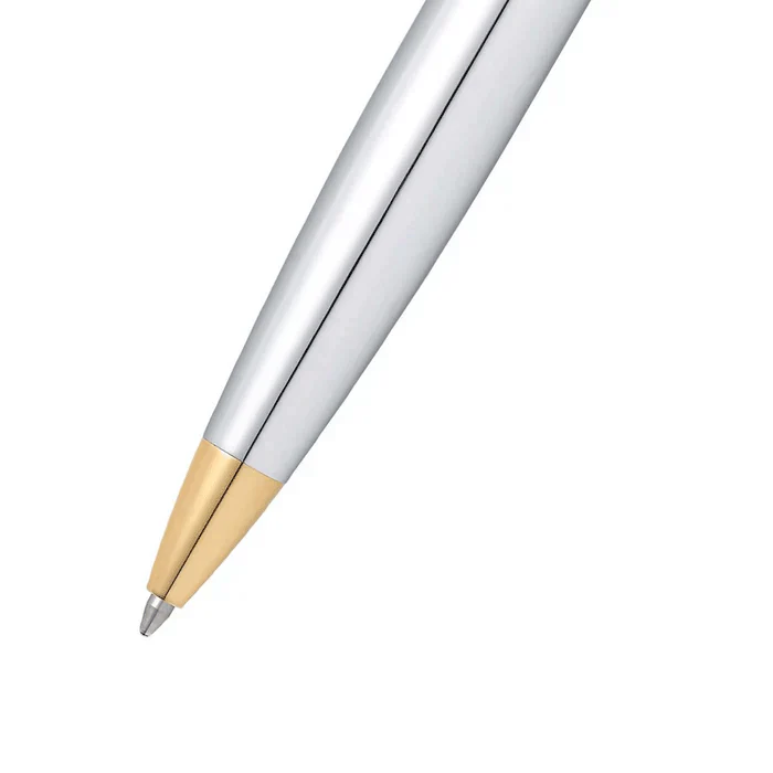 Sheaffer 300 Chrome with Gold Trims Ballpoint Pen - Image 3