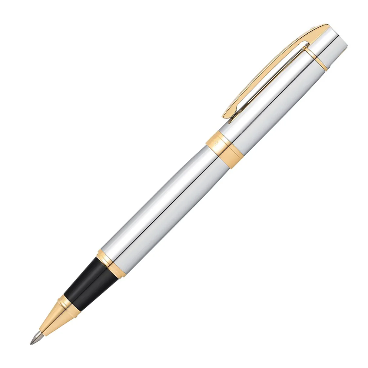 Sheaffer 300 Chrome with Gold Trims Rollerball Pen - Image 3