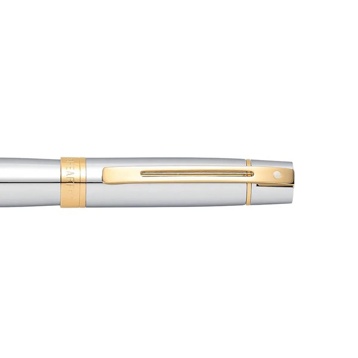 Sheaffer 300 Chrome with Gold Trims Rollerball Pen - Image 4