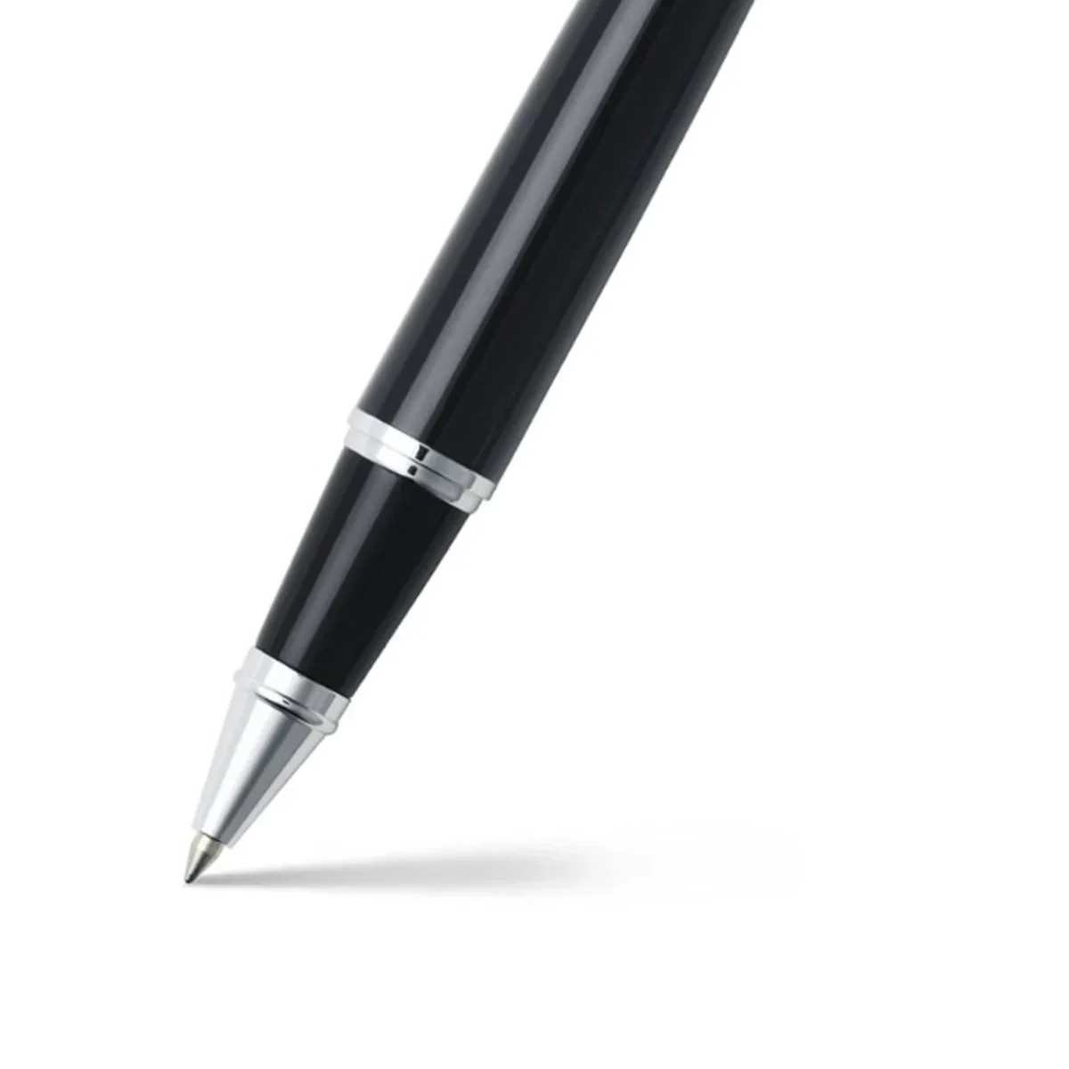 Sheaffer 300 Glossy Black and Bright Chrome Cap Rollerball Pen - Image 2