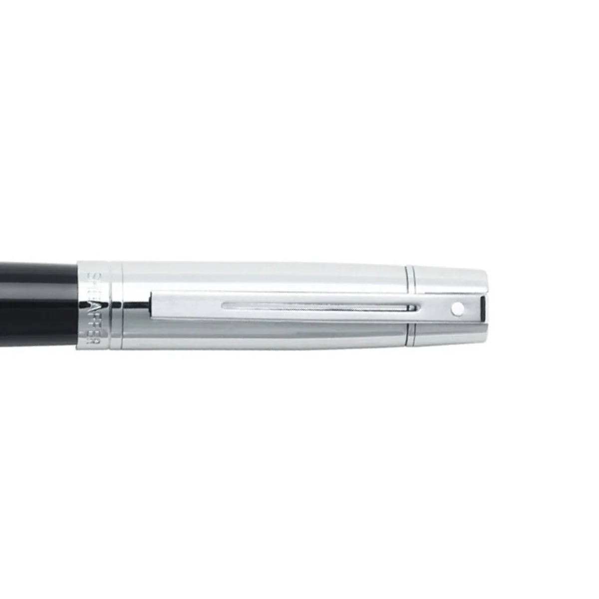 Sheaffer 300 Glossy Black and Bright Chrome Cap Rollerball Pen - Image 4